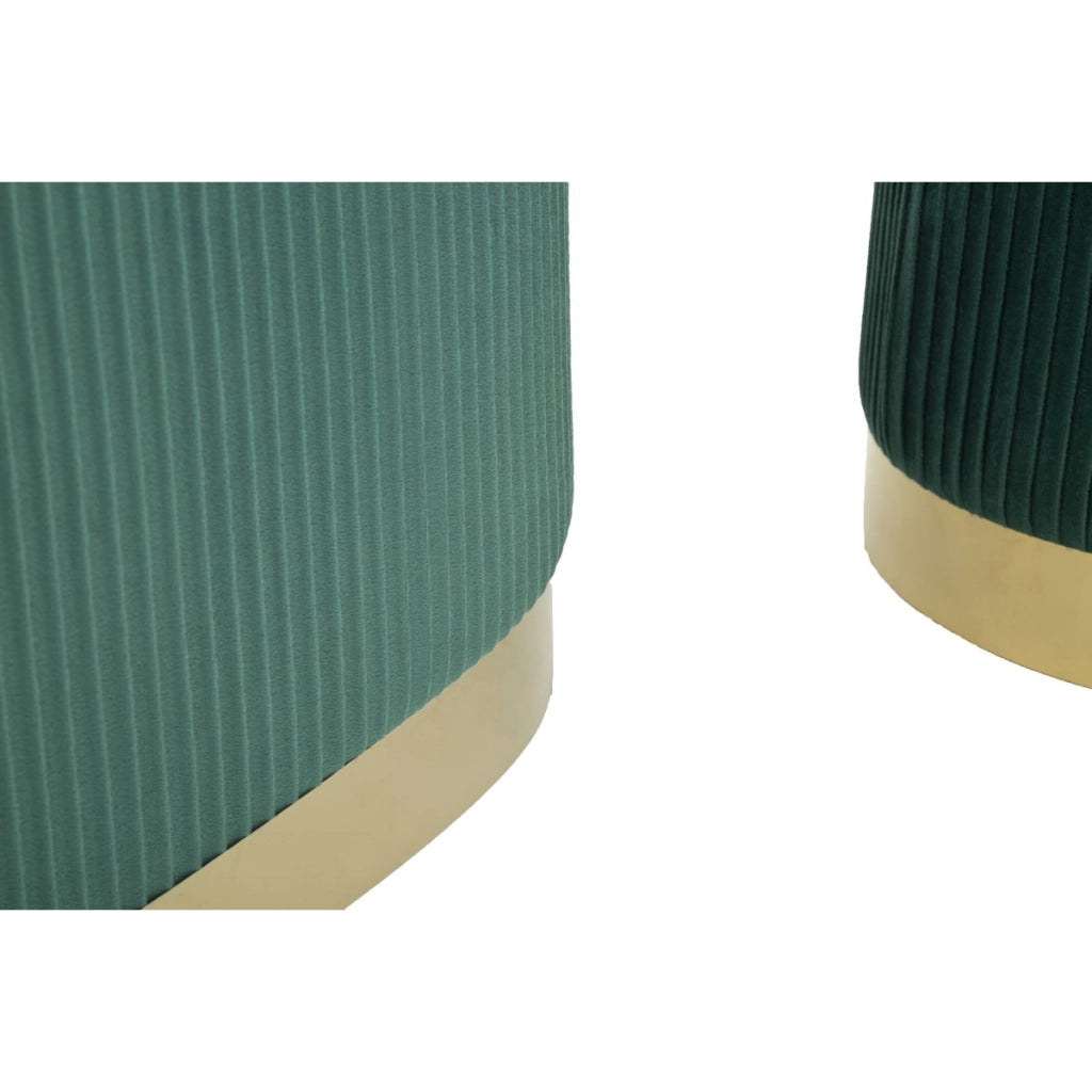 Panca con Portaoggetti VKH876, Verde, Poliestere, 80x37x42 cm