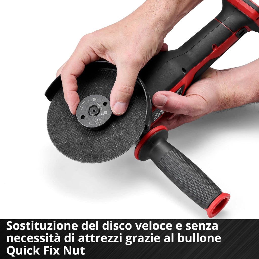 Smerigliatrice Angolare a Batteria Einhell Axxio 18 125 Q Solo 18V Ø 125 mm