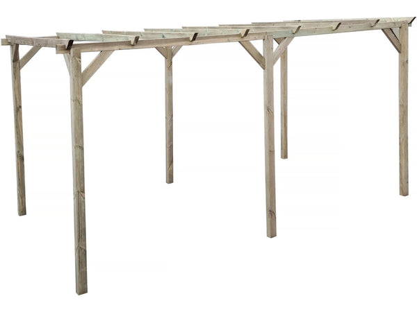 Tettoia per auto in legno "Sunny" da 3 x 5 m
