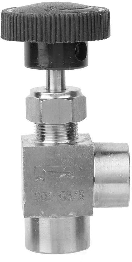 Ventile per angolo alta pressione - Valvola a ago - Binnenschroefdraad BSPP - Acciaio inossidabile - Sigillatura senza perdite - Adatto per acqua/gas/olio
