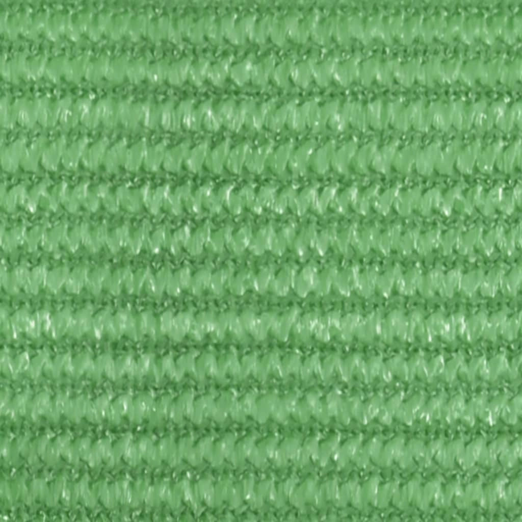 Vela ombreggiante/ombrellone 160 g/m² HDPE 5 x 5 x 6 m verde chiaro 02_0009397