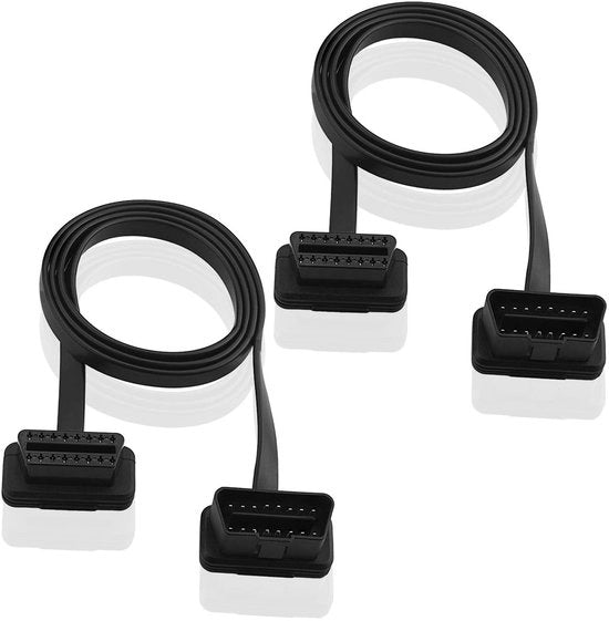 Cavo di estensione OBD-II a 16 pin - Estensore diagnostico - 100cm - Accessorio per auto - Utile per la diagnosi - Adatto per veicoli - 16 Pin