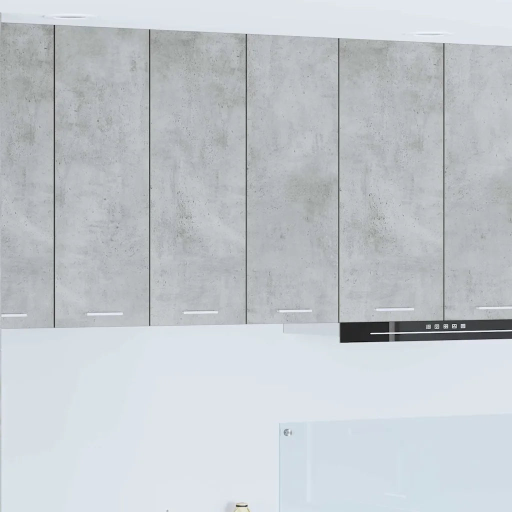 Armadio pensile con porta Grigio cemento 60 x 31 x 80 cm 884277