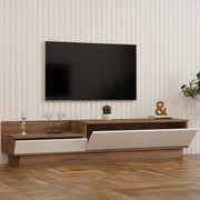 Persico, Mobile Porta tv 2 Ante, 160x35x35h cm Bianco