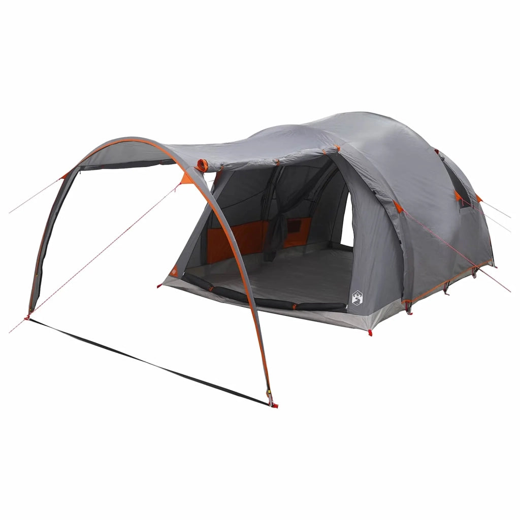 Tenda a tunnel con tetto Grigio e arancione 370 x 275 x 210 cm 42028679