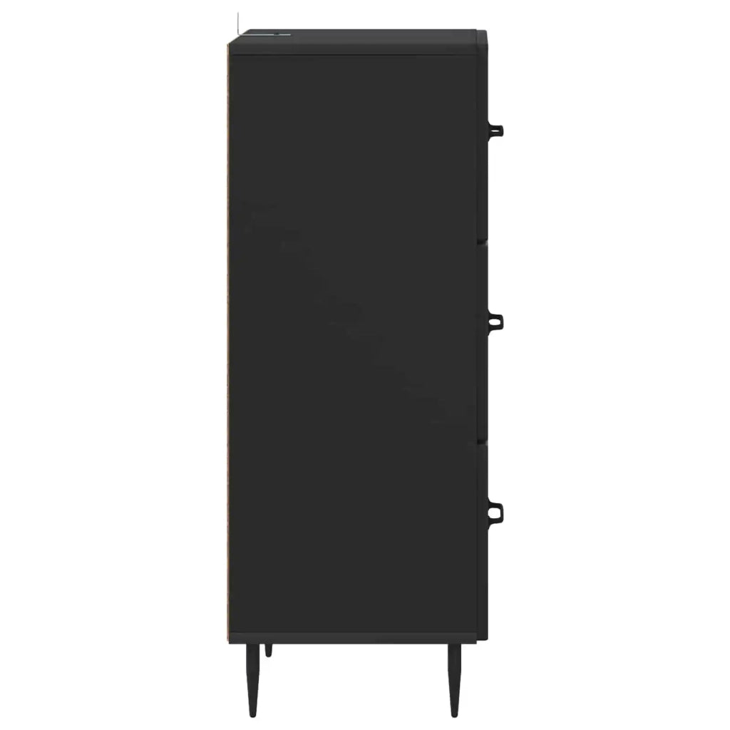 Mobile con Cassetti Nero 33 x 34,5 x 89,5 cm