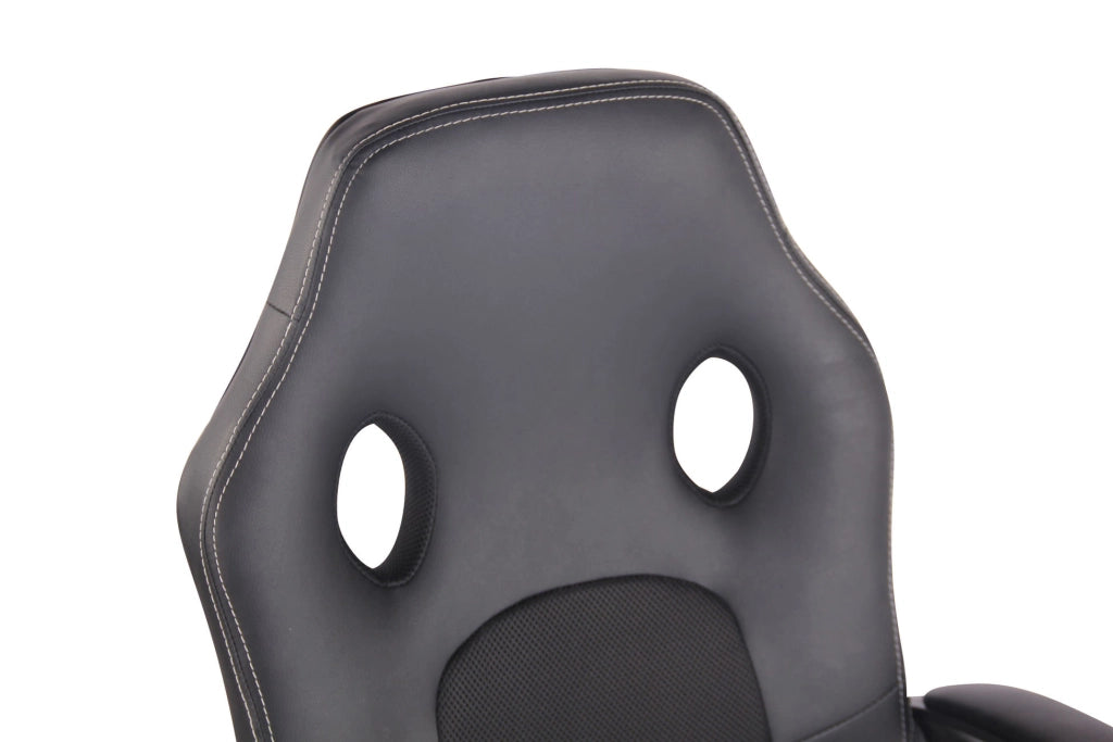 Sedia Gaming Elbing In Similpelle nero/nero