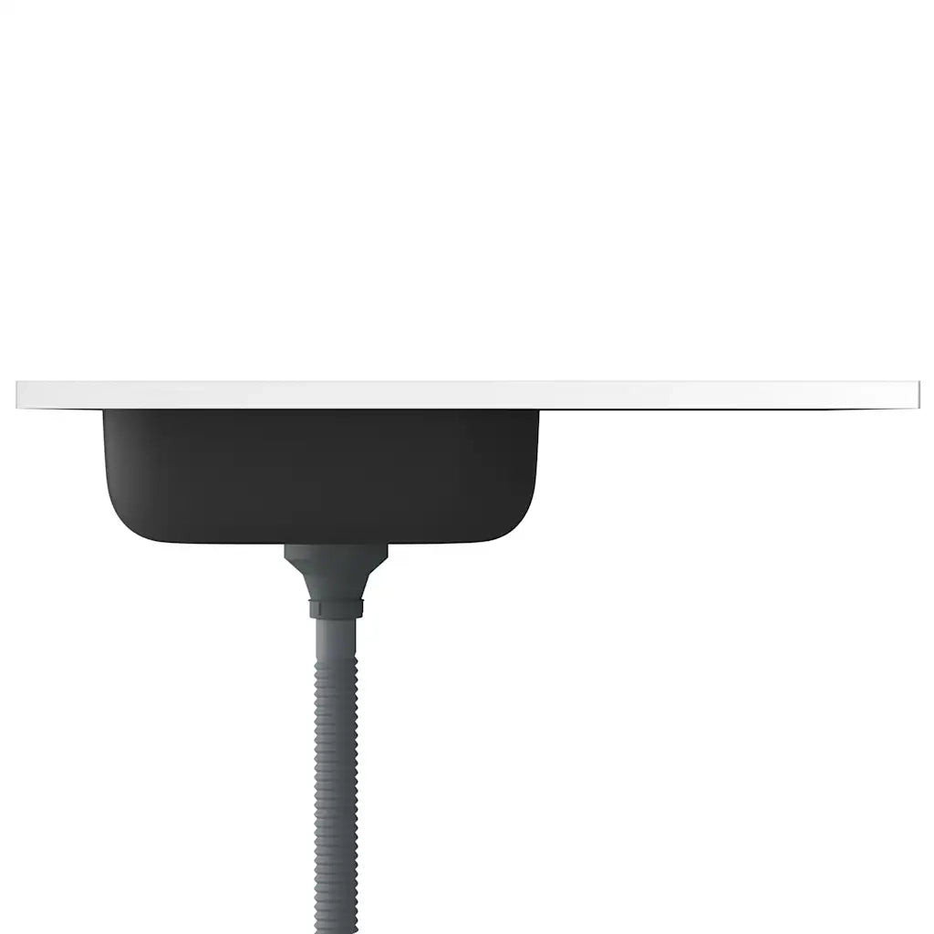 Lavello da Cucina con Scarico-Lavandino-Lavabo Argento 800x600x155 mm Acciaio