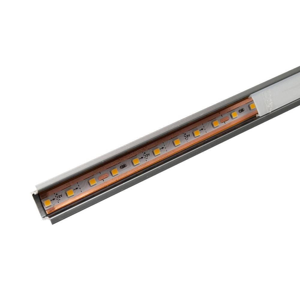 Trade Shop - Kit 3pz Barra Led 36w Profilo Alluminio Alimentatore Luce 4000k Sensore Movimento -
