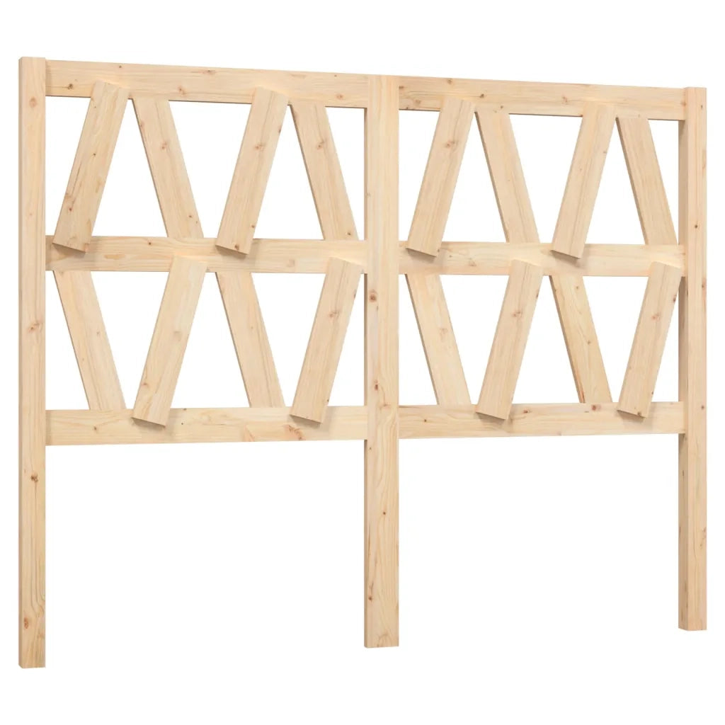 Testiera per Letto 126x4x100 cm in Legno Massello di Pino 818610