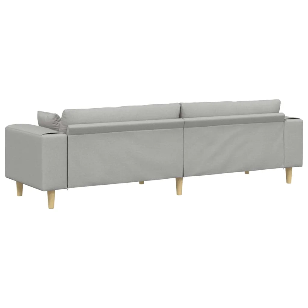 Divano Grigio Nuvola 250 x 77 x 76 cm Tessuto 3335151