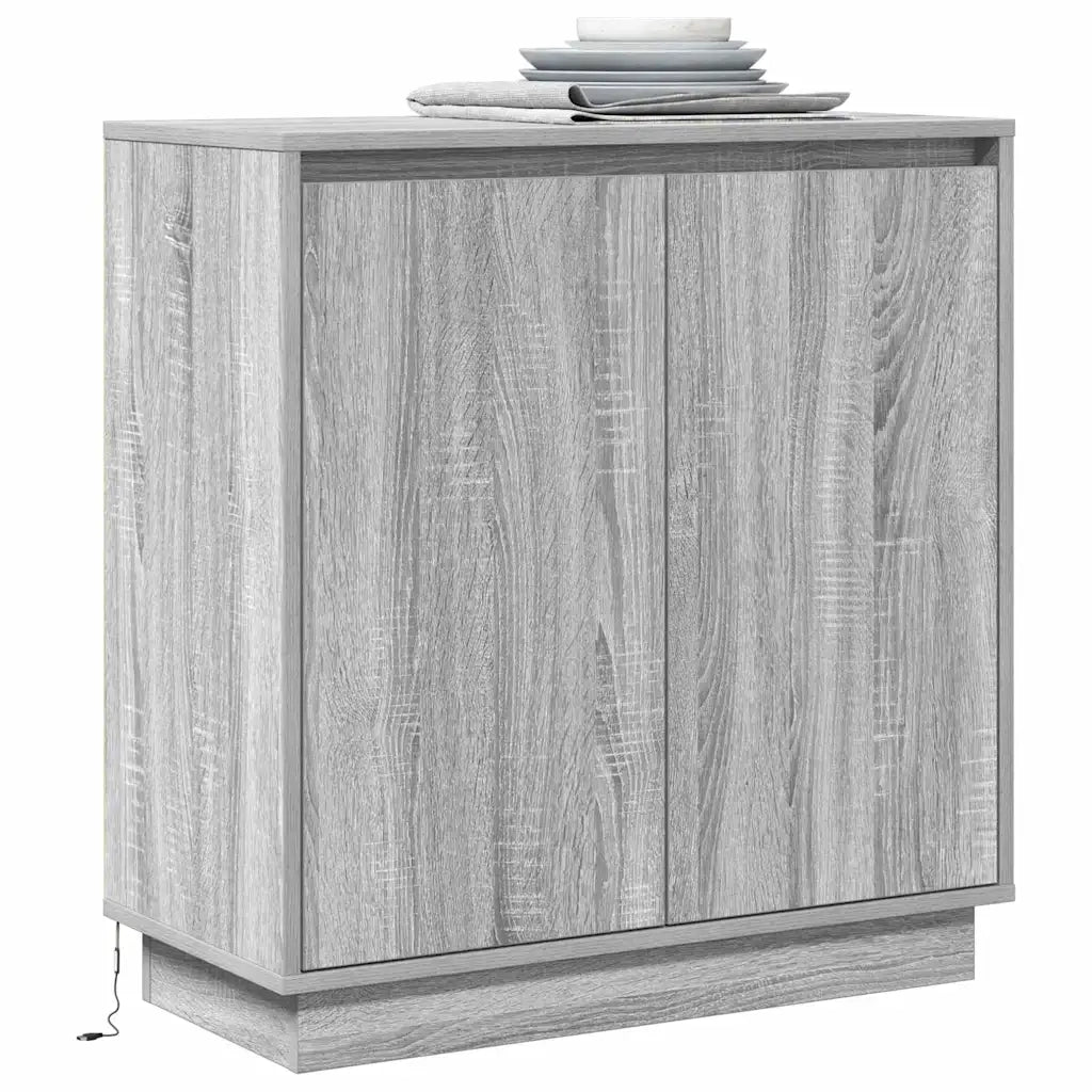 Madia LED per Grigio Sonoma 71 x 34,5 x 75 cm 869647