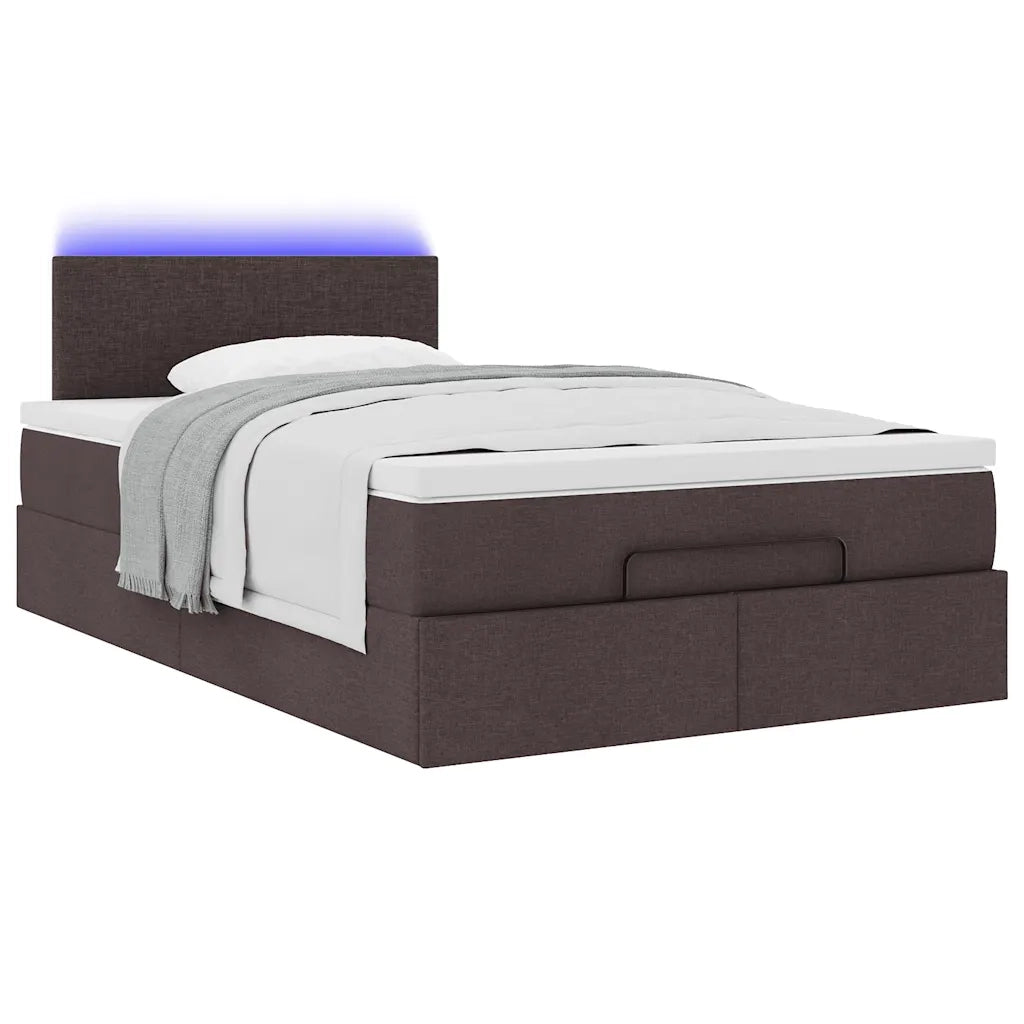Struttura Letto Pouf con Materasso 80x200 cm in Tessuto 3312211