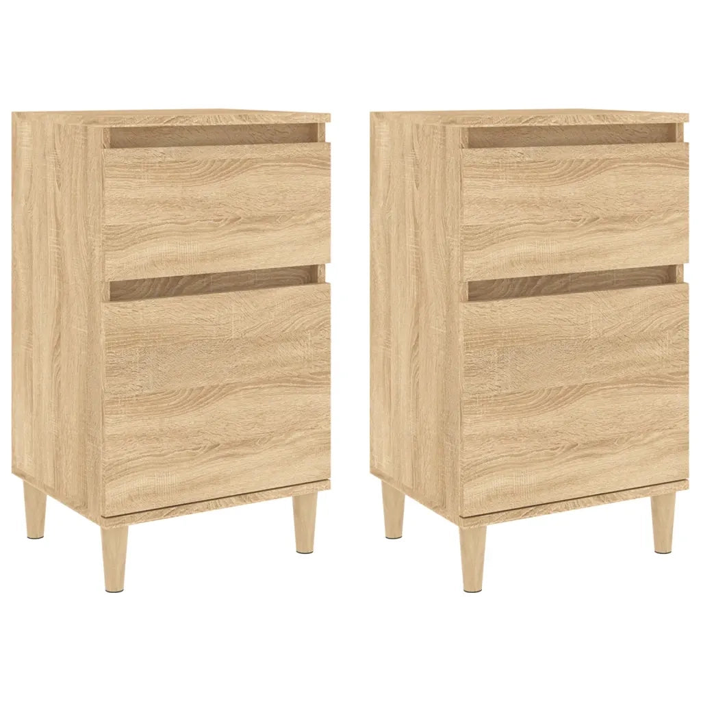 Comodini 2pz Rovere Sonoma 40x35x70 cm 819699