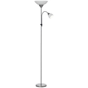 Lampada da terra con 2 teste E27 E14 ¨C Zephmum ¨C base metallo ?28x179.5 cm
