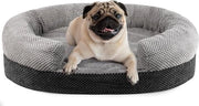 Letto per cani impermeabile composto da materasso ortopedico lavabile, cuscino per cani con supporto per testa e collo, soffice e antiscivolo, dimensioni 71 x 51 cm