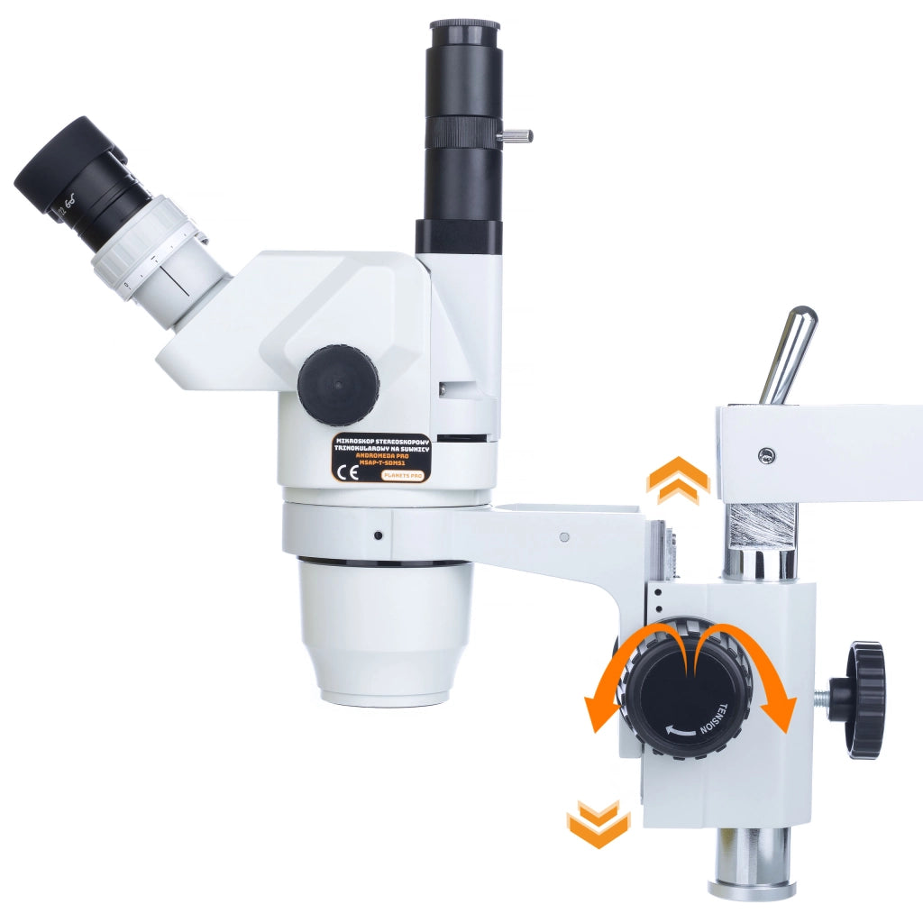 Mikroscopio Stereoscopico Trinoculare Andromeda Pro MSAP-T-SDMS1 – Alta Qualità Ottica, Zoom 6.7x-45x