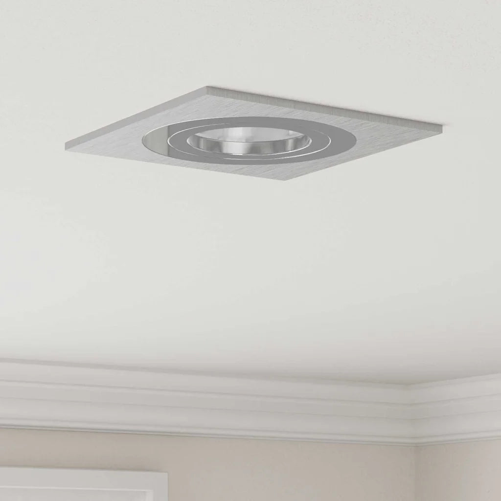 Spotlight 6 pz Argento 9 x 9 x 2 cm Alluminio CFW5345318