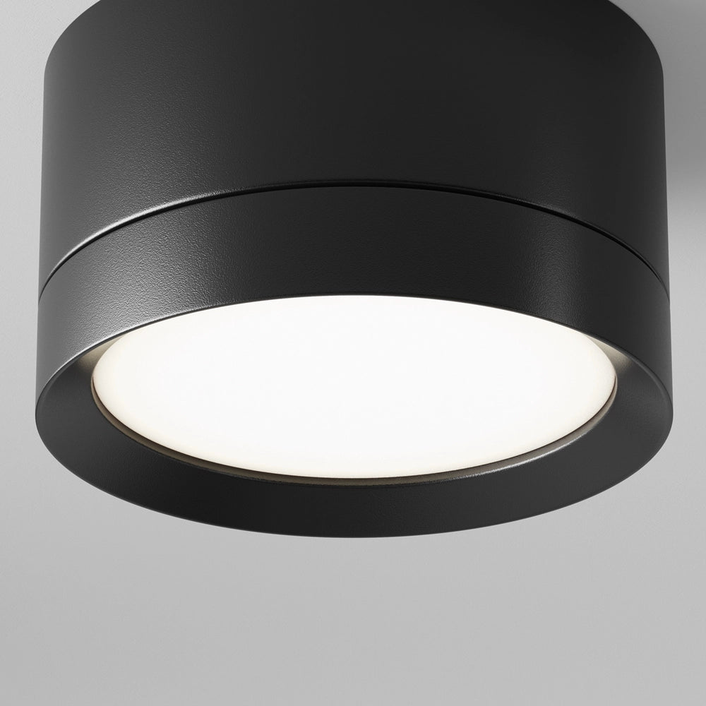 Plafoniera spot da soffitto nera Maytoni HOOP GX53
