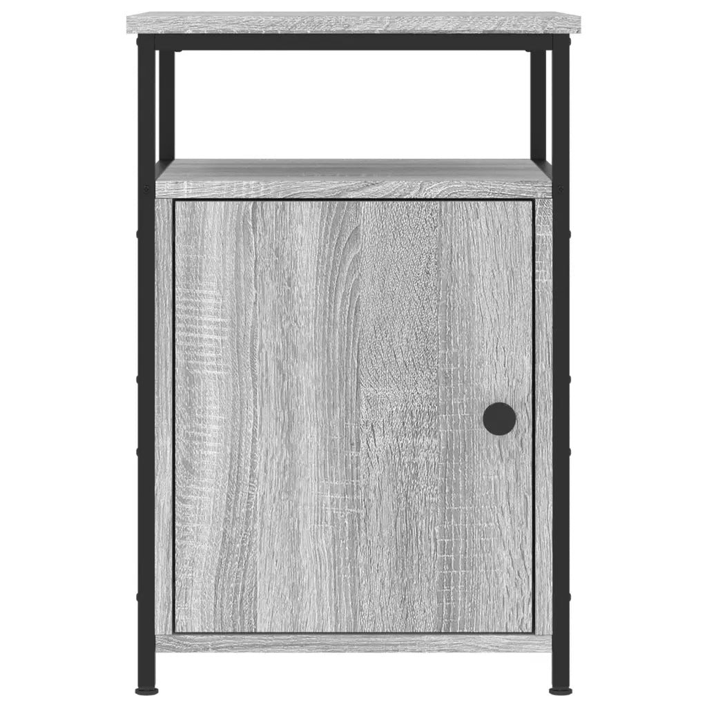 Comodini 2 pz-Set di 2 Tavolino da notte Grigio Sonoma 40x42x60 cm in Legno Multistrato 896233