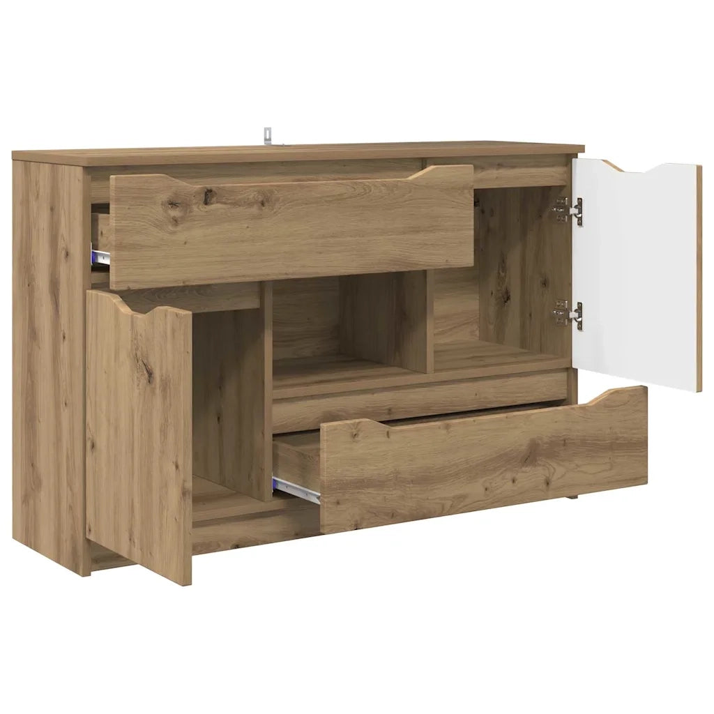 Credenza-Buffet-Armadio da cucina Rovere artigianale 100 x 30 x 65,6 Legno multistrato