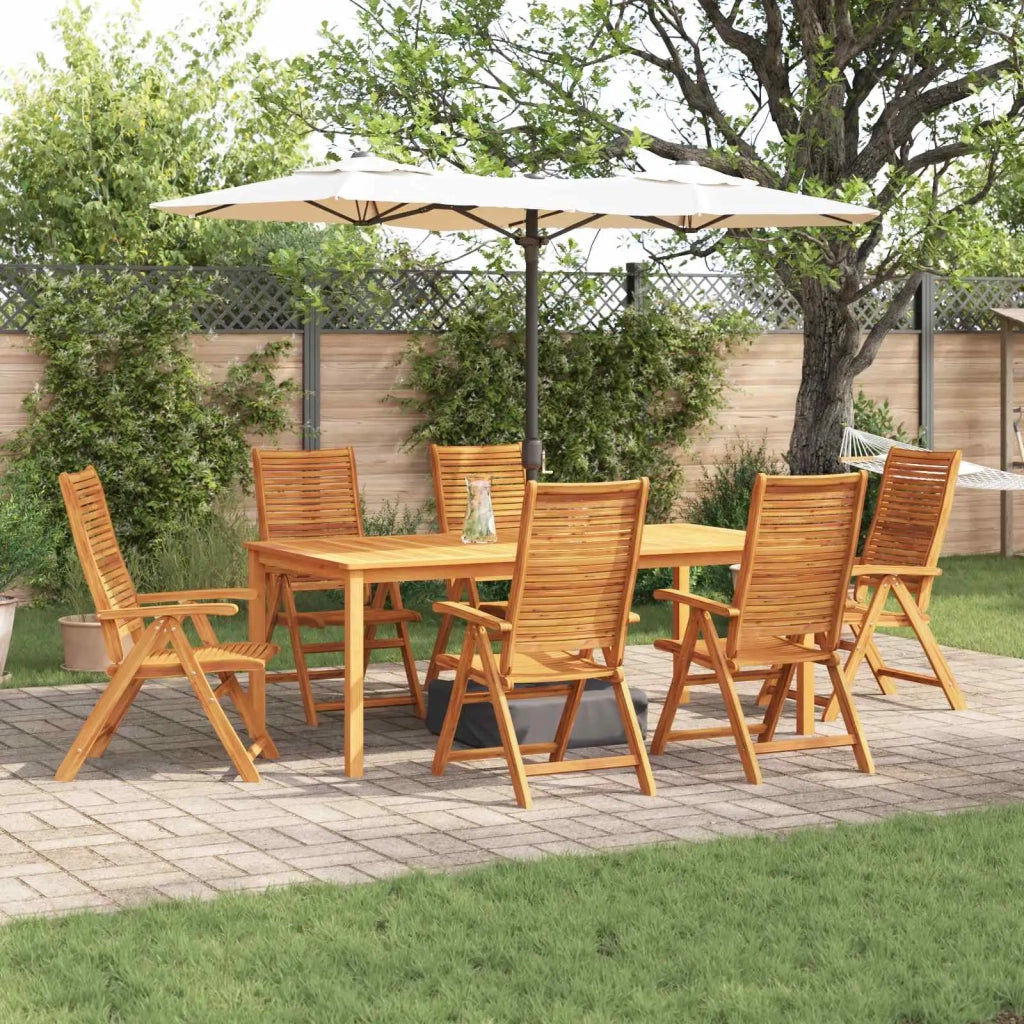 Set da Pranzo per Giardino 7 pcs Marrone 3375628