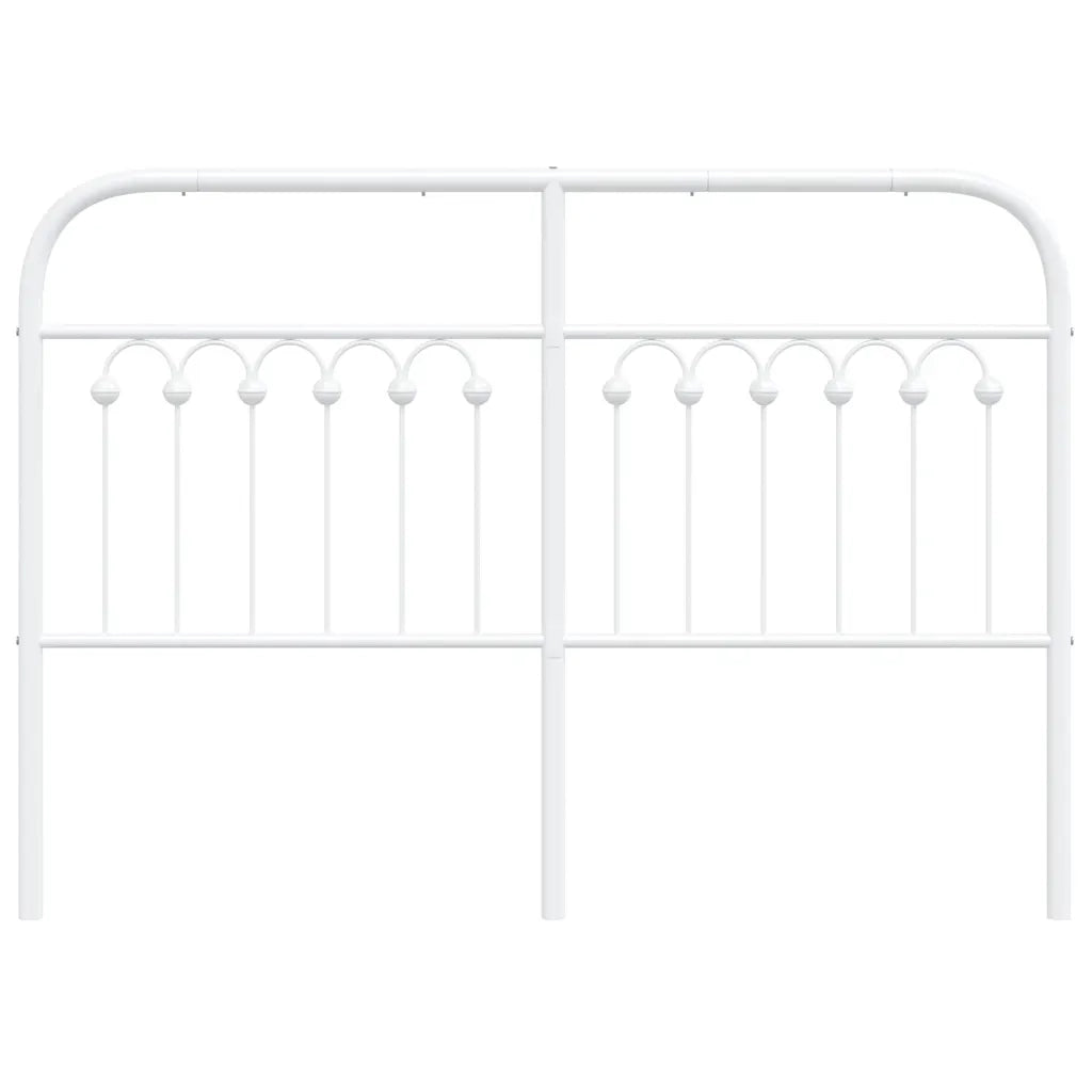 Testiera in Metallo Bianco 135 cm