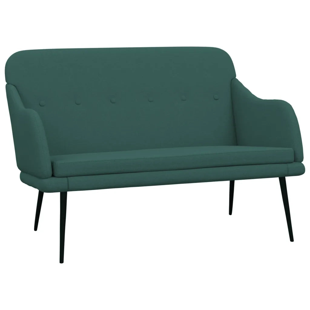 Panca Verde Scuro 110x76x80 cm in Tessuto 351487