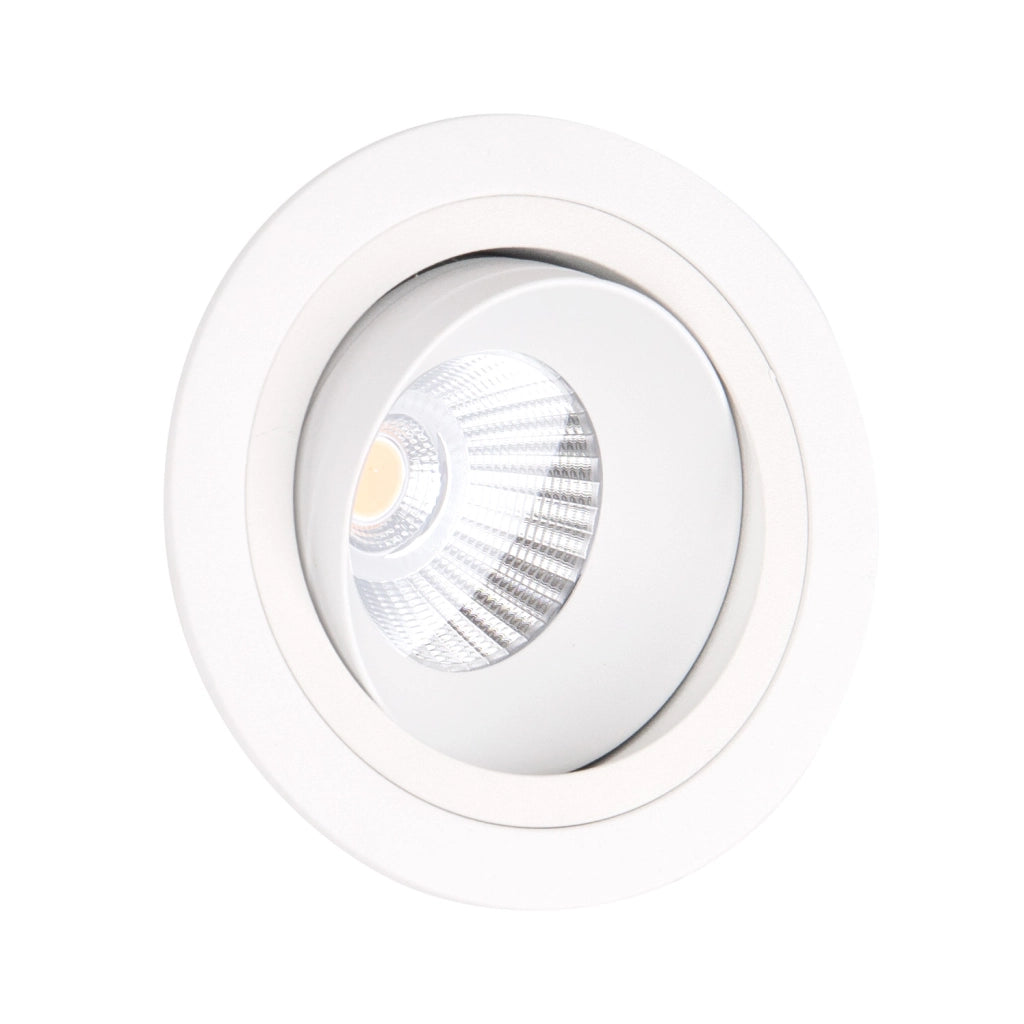 Faretto incasso orientabile tondo bianco LED 10W Maxlight