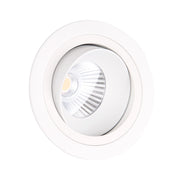 Faretto incasso orientabile tondo bianco LED 10W Maxlight