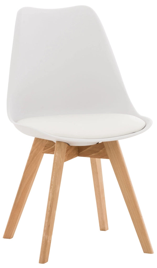 Sedia Pranzo Linares bianco,Plastica