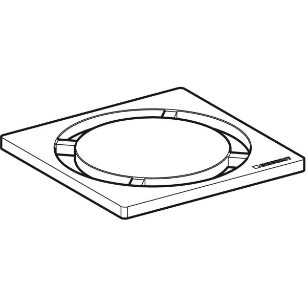 GRIGLIA INOX PER SIFONE DOCCIA DESIGN  8x8 rotondo GEBERIT