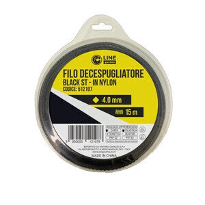 C FILO DECESPUGLIATORE QUADRO SEGHETTATOBLACK-ST MM.4,0X15M- C LINE GARDEN- 1,0 pz