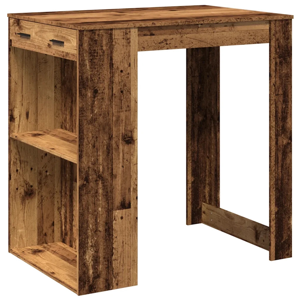 Tavolo da Bar Legno Antico 102x70x103,5 cm in in Truciolato 3309328