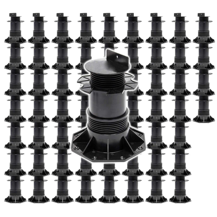 Set 60 supporti per pavimenti galleggianti Altezza regolabile 140-210mm Max 2700 kg Piedini per decking