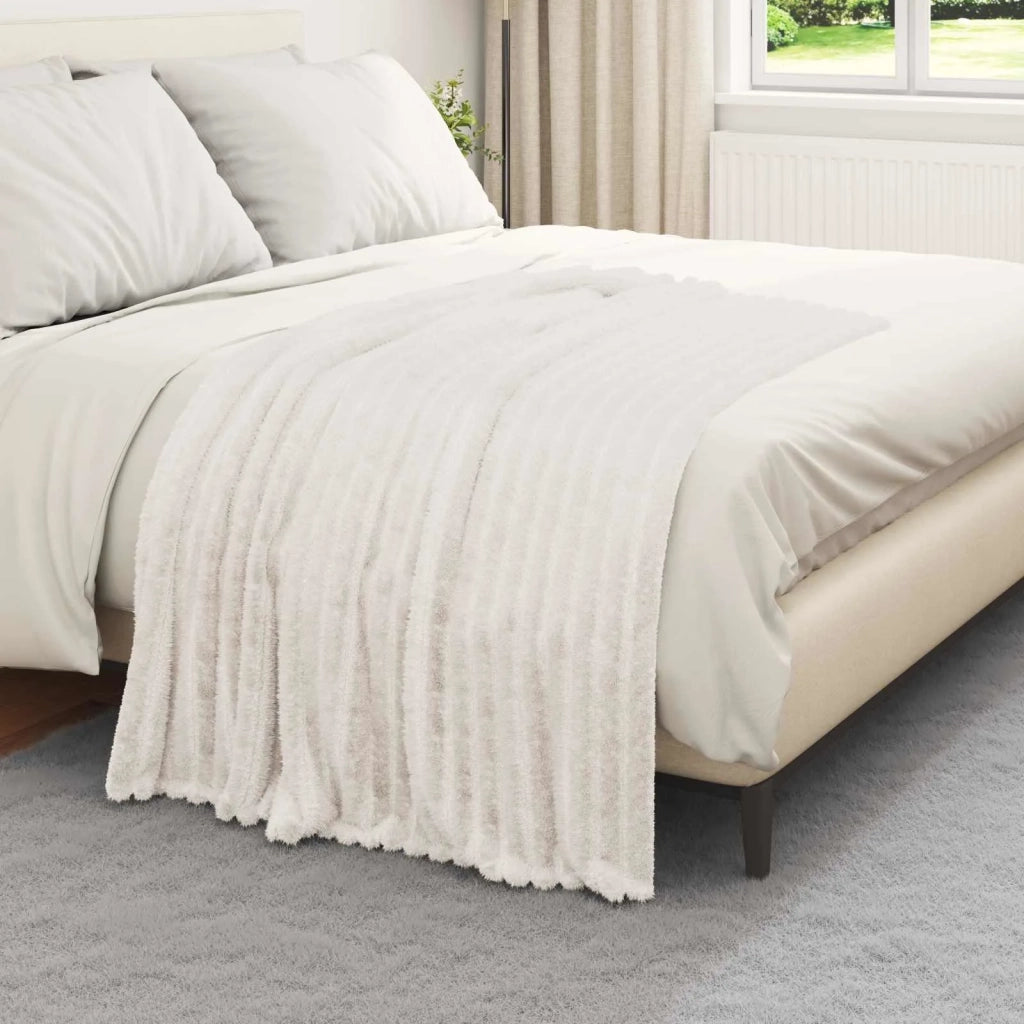 Coperte da Pile 6 pcs Crema 150 x 130 cm Panno