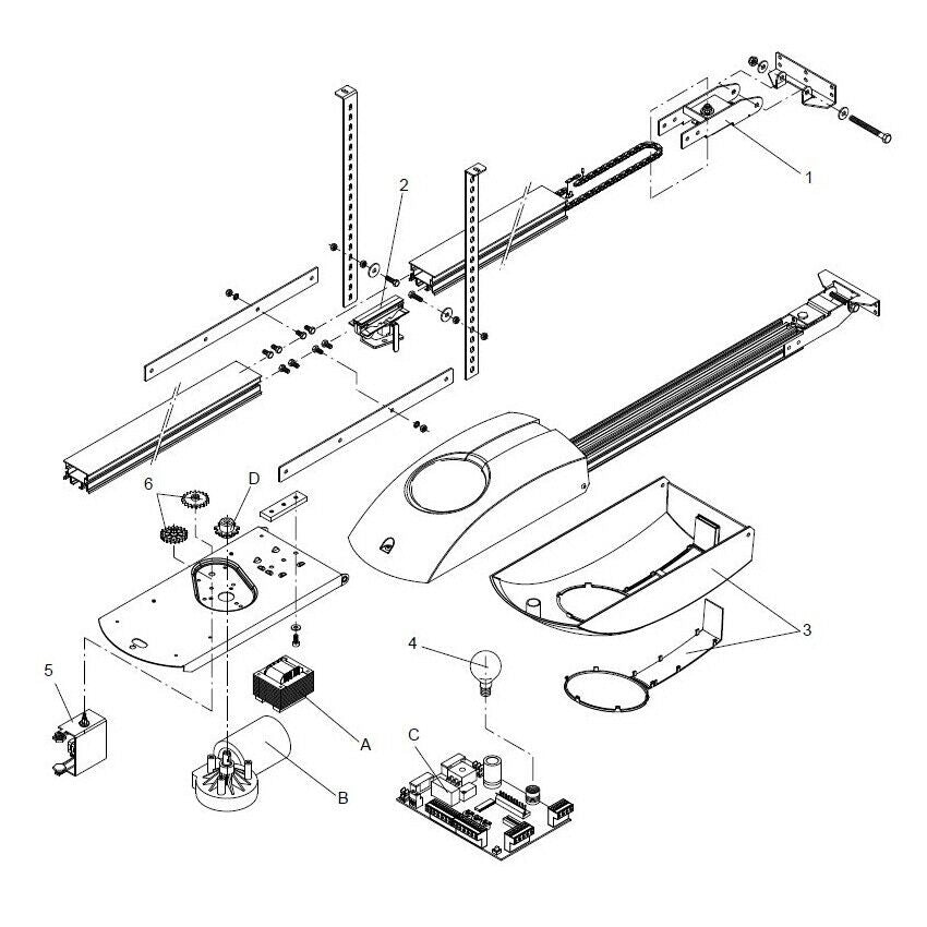 CENTRALE DI COMANDO BENINCA' CP.K4-RE 9686256 RICAMBIO ORIGINALE AUTOMAZIONE