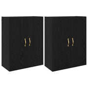 Set di 2 moderni pensili 69,5 x 34 x 90 cm spazio di archiviazione perfetto stile elegante legno ingegnerizzato nero 02_0056045