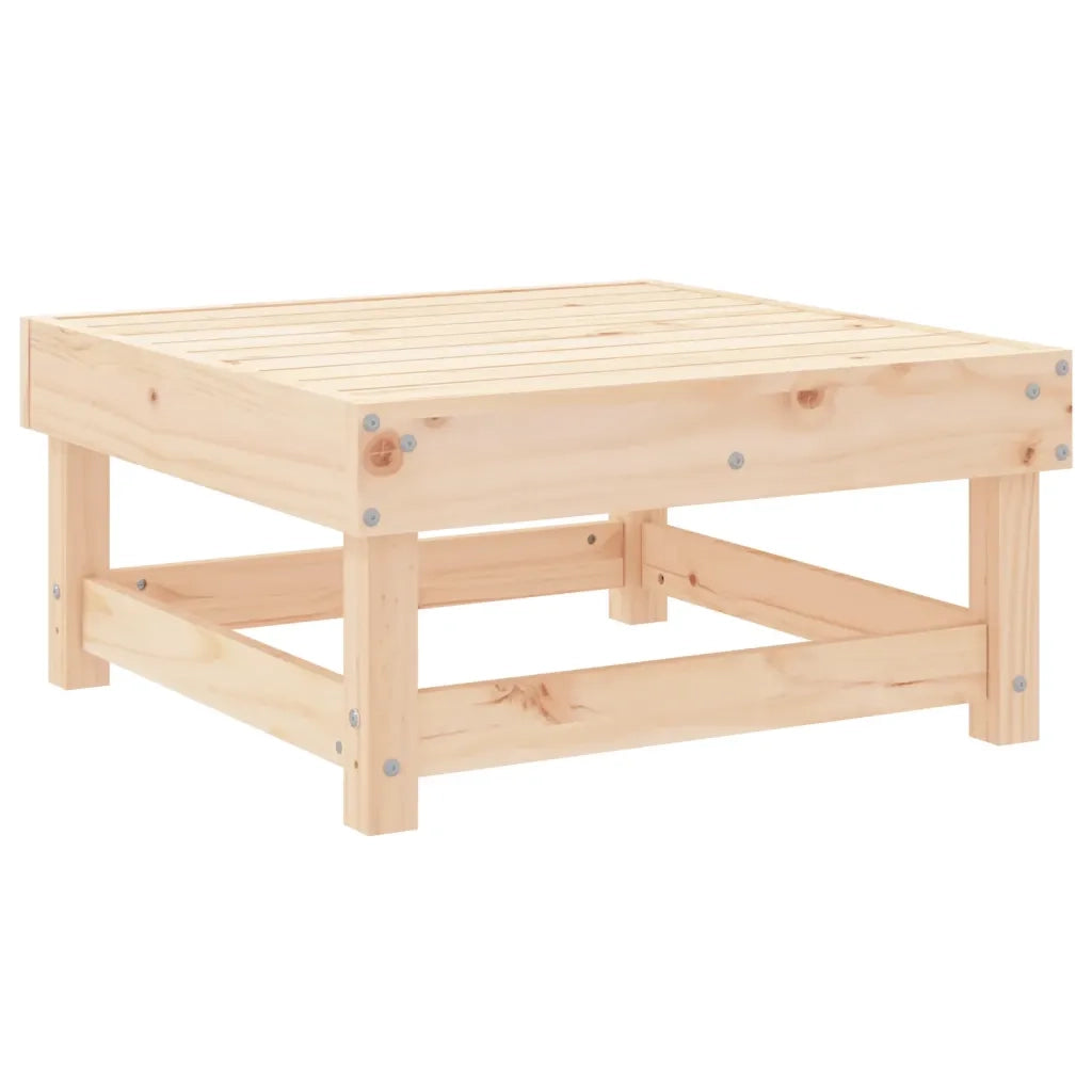 Poggiapiedi da Giardino in Legno Massello di Pino 825380