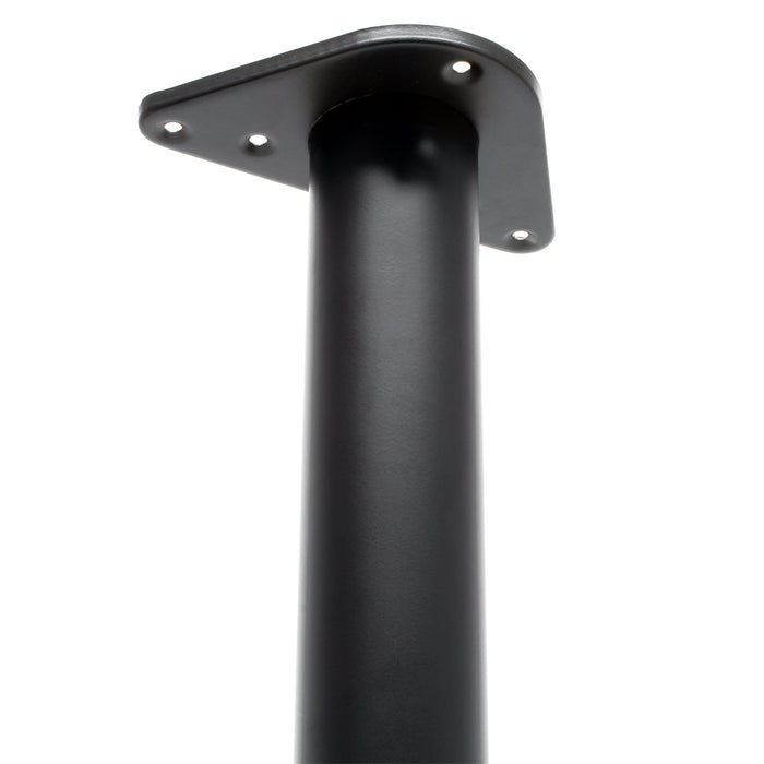 Set 4 gambe tavolo regolabili in acciaio inox nero Ø 60mm 820mm