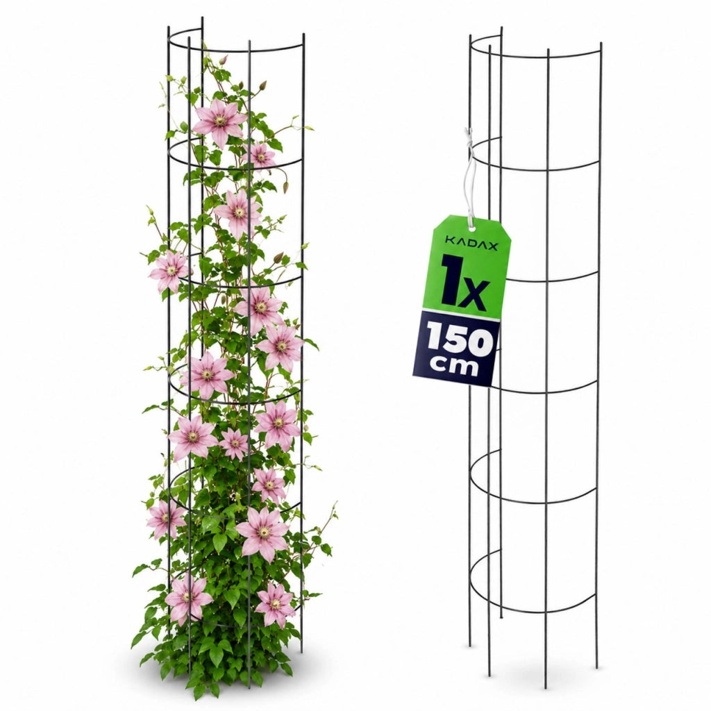 Supporto in metallo per pergola da giardino KADAX per fiori, rose, piante, colonna 150 cm