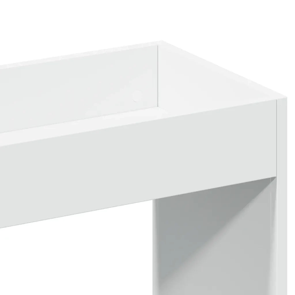 Credenza-Buffet-Armadio da cucina Bianca 92x33x180 cm in Legno Multistrato