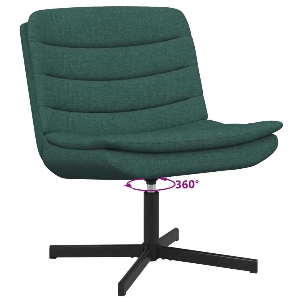 Sedia girevole Verde Scuro 63 x 75 x 76 cm Tessuto 42007354