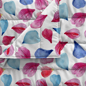Trapuntino Estivo Matrimoniale in Microfibra 100 gr con Stampa Petali Basic