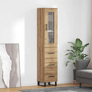 Credenza con cassetto Rovere artigianale 34,5 x 34 x 180 cm 3416000