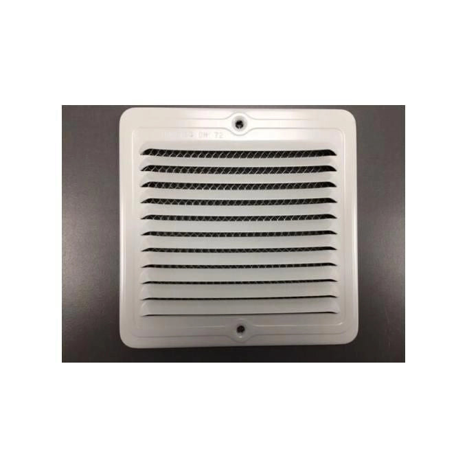 Griglie Aerazione Alu con Rete Bianca Verniciata mm.150x150