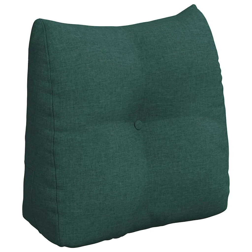 Cuscino per Schiena Verde Scuro 45 x 24 x 50 cm Tessuto