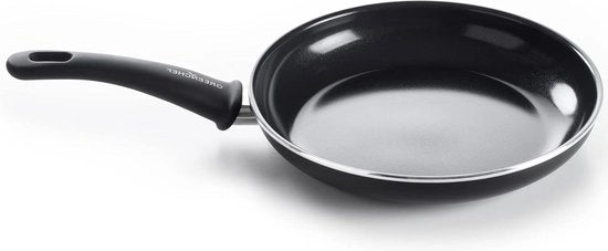 Padella Ceramica 28 cm - Adatta per Induzione e Sicura in Lavastoviglie - Rivestimento Antiaderente Salutare - Senza PFAS - Maniglia Morbida