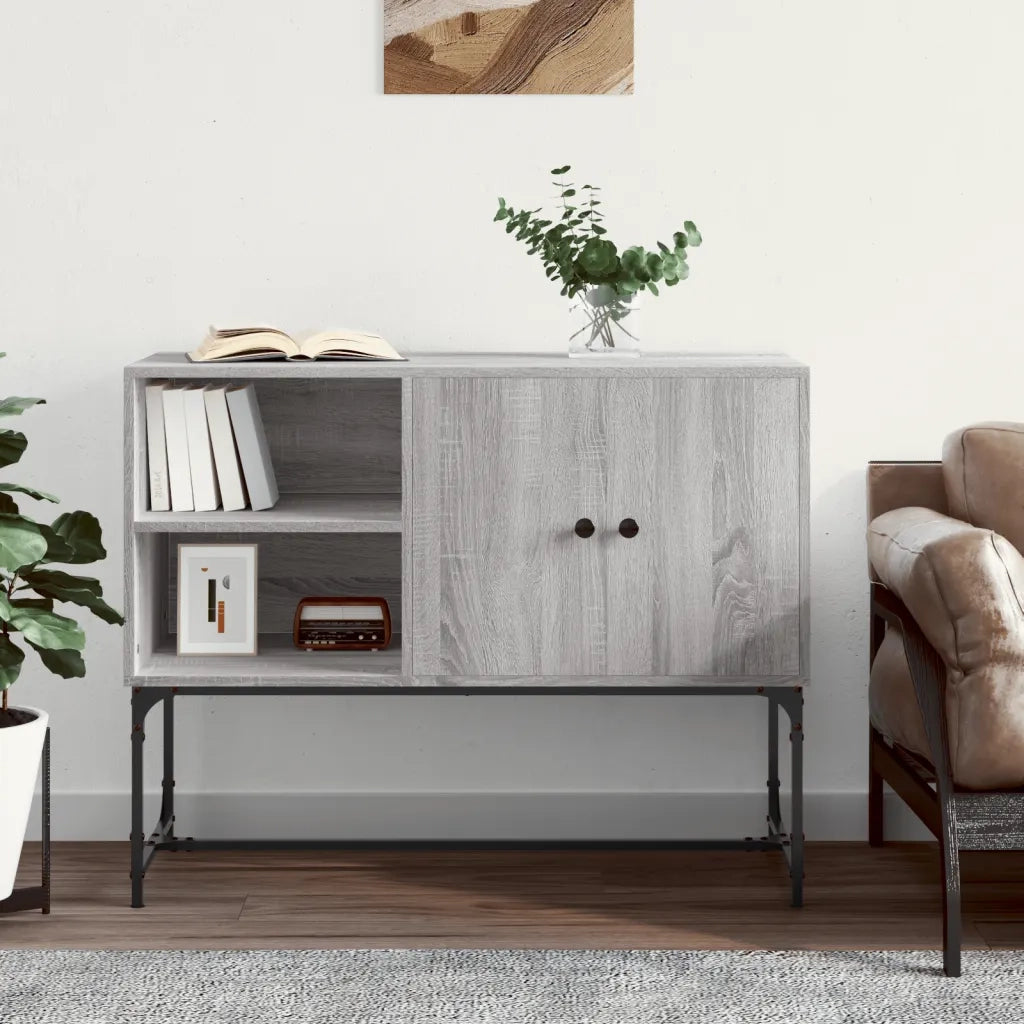 Credenza-Buffet-Armadio da cucina Grigio Sonoma 100x40x79,5 cm in Legno Multistrato