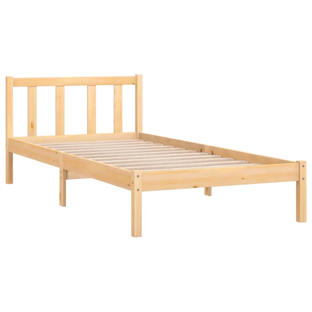 Giroletto-Struttura Letto in Legno Massello di Pino 90x190 cm Single 260720